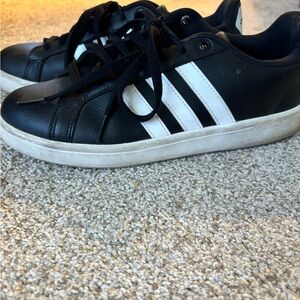 Adidas Womens's Black and White Sneakers